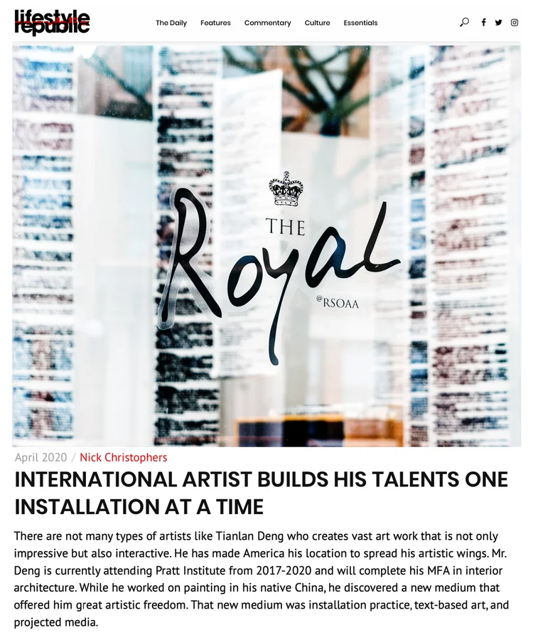 LifestyleRepublic /April 2020